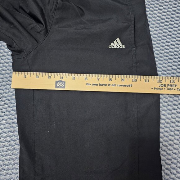 Vintage Adidas Black Track Pants 3-Stripe Ankle Detail Joggers Womens Size Small - Picture 7 of 8